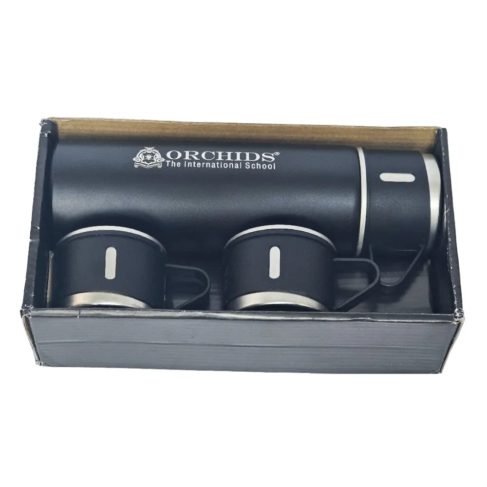 Corporate premium vacuum flask gift set with branding options